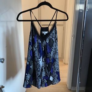 Snakeskin silk Milly tank